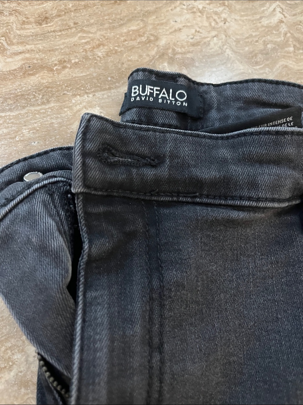 Buffalo David Bitton High rise Molly Charcoal Stretch skinny Jeans